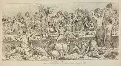 Ужин реформаторов by Самуэль де Вильд, 1809 — digital art print download