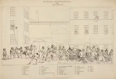 Musical illustrations, No. 1. Penseroso by Theodore Lane, 1828 — digital art print download