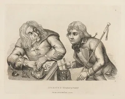 Жадность и расточительность by Джон Коллиер, 1810 — digital art print download