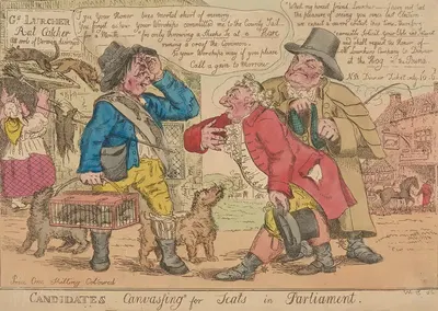 Кандидаты, агитирующие за места в парламенте by Уильям Элмес, 1812 — digital art print download