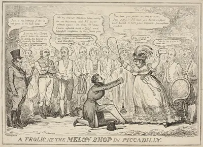 Забава в магазине дынь на Пикадилли. by Уильям Хит, 1826 — digital art print download