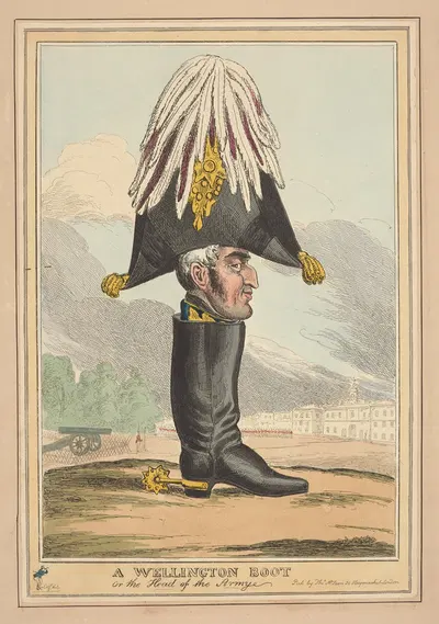 Ботинок Веллингтона – или голова армии. by Уильям Хит, 1827 — digital art print download