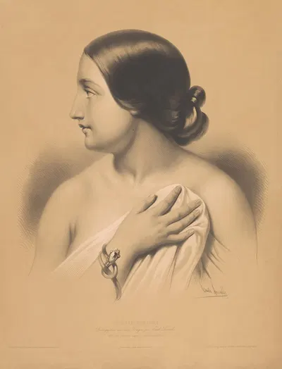 Скромность by Эмиль Ласаль, 1844 — digital art print download