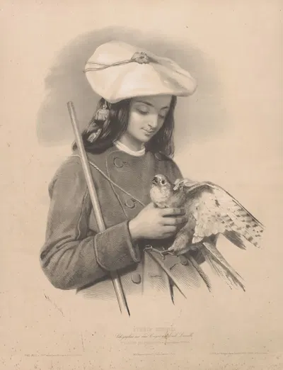 Пастух Пиренеев (Оссун) by Эмиль Ласаль, 1844 — digital art print download