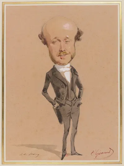 Огюст де Морно by Южен Жирар, 1811-1865 — digital art print download