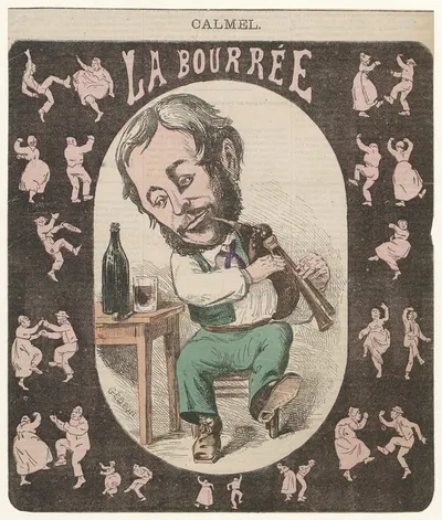 Calmel ; La Bourrée by Gédéon Baril, 1867 — digital art print download