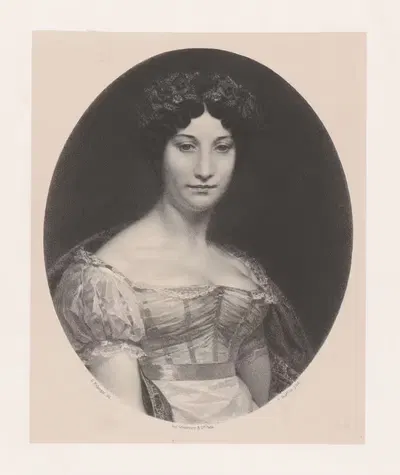Портрет Анриетты Маргариты Мадлен Жарр by Жорж Беланже, 1877-1879 — digital art print download