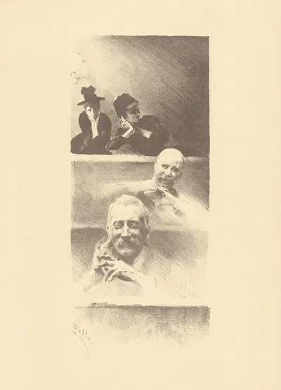 В театре by Анри-Патрис Дильон, 1895 — digital art print download