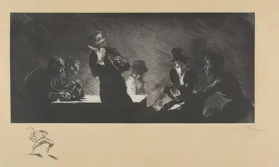 Игрок на мандолине (Мандолинист) by Анри-Патрис Дильон, 1893 — digital art print download