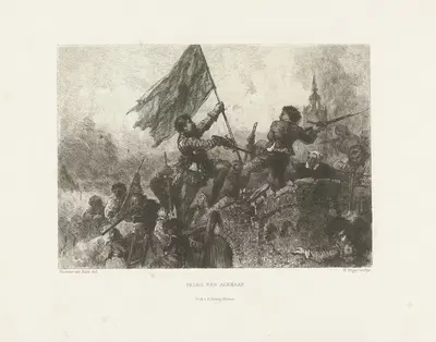 Осада Алкмара by Герман Фредерик Карел Тен Кейт, 1871-1873 — digital art print download