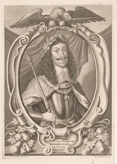 Портрет Леопольда I, императора Германии by Жан Буланже, 1671 — digital art print download