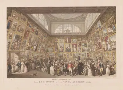 Выставка Королевской академии, 1787 by Иоганн Генрих Рамберг, 1787 — digital art print download