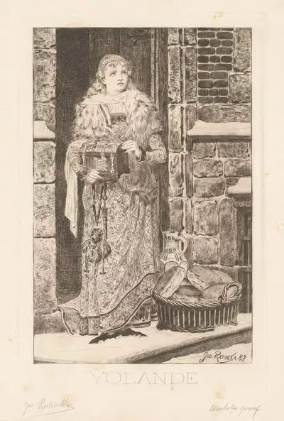 Йоланда by Хос Ратинкс, 1887 — digital art print download