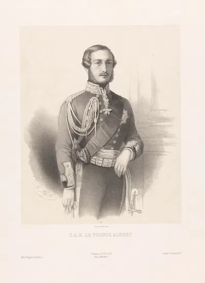 Его Высочество принц Альберт by Мари-Александр Алоф, 1854 — digital art print download