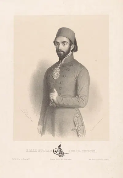 С.М. султан Абд-Ул-Меджид by Мари-Александр Алоф, 1848 — digital art print download