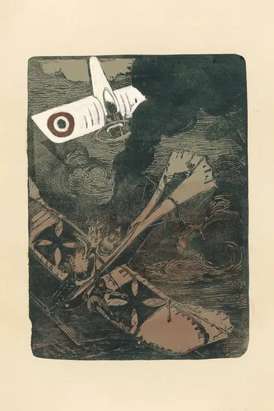 Конец Таубе, бомбардировки Парижа, 1915 (Конец Таубе, бомбардировки Парижа, 1915) by Морис Бюссе, 1920 — digital art print…