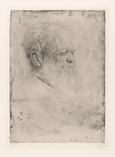 Portrait of a man by Peter von Halm — digital art print download