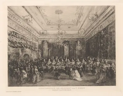 Venezianisches Galakonzert von F. Guardi by Peter von Halm — digital art print download