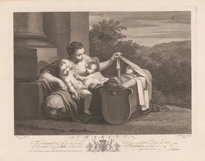 Каритас by Симон Франсуа Равене, 1763 — digital art print download