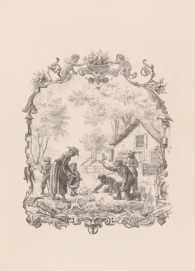 Садоводческая компания by Виллемус Петрюс ван Гелдорп, 1873 — digital art print download
