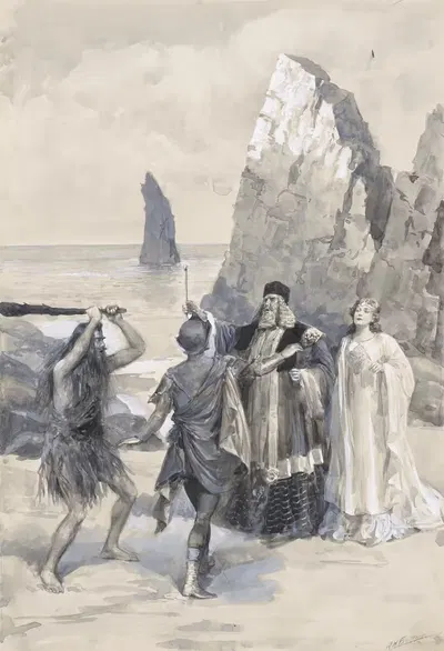 Шторм; I, 2, как исполнялось в театре Его Величества by А.М. Фолкнер, 1900-1904 — digital art print download