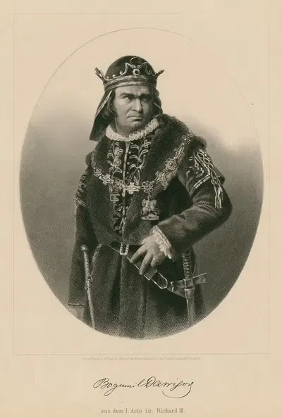 Bogumil Dawison aus dem I. acte in Richard III by Albert Henry Payne — digital art print download