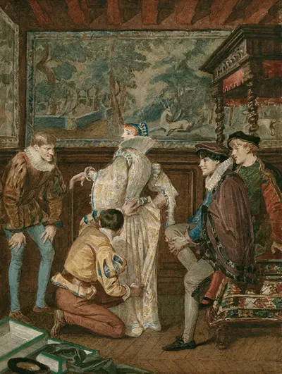 Les deux gentilhommes de Vérone by Alexandre Bida, 1893 — digital art print download