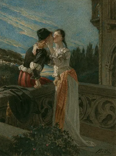 Romeo and Juliet, act 2, scene 2 by Alexandre Bida, 1893 — digital art print download