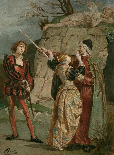 Tempest, act 1, scene 2 by Alexandre Bida, 1893 — digital art print download