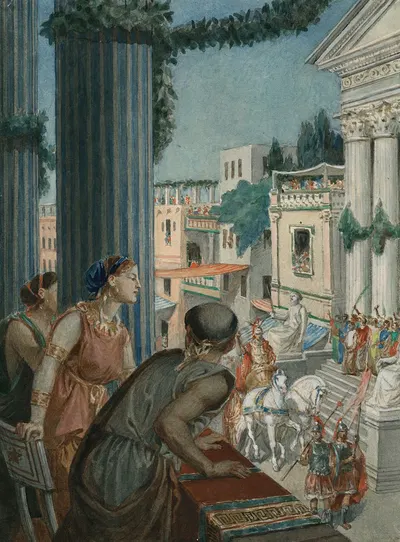 Troilus and Cressida, act 1, scene 2 by Alexandre Bida, 1893 — digital art print download