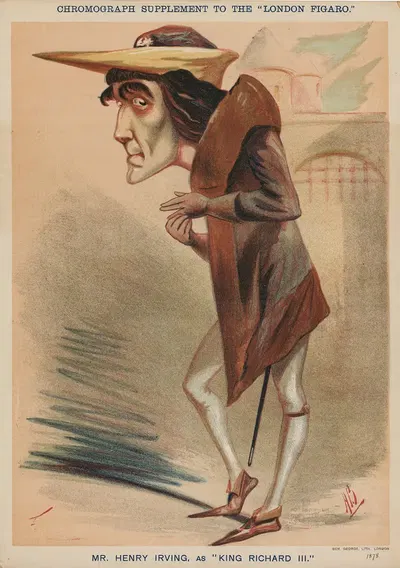 Мистер Генри Ирвинг в роли короля Ричарда III by Альфред Брайан, 1878 — digital art print download