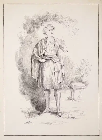 Miss Ellen Terry as Viola, 'Twelfth night' by Alma — digital art print download