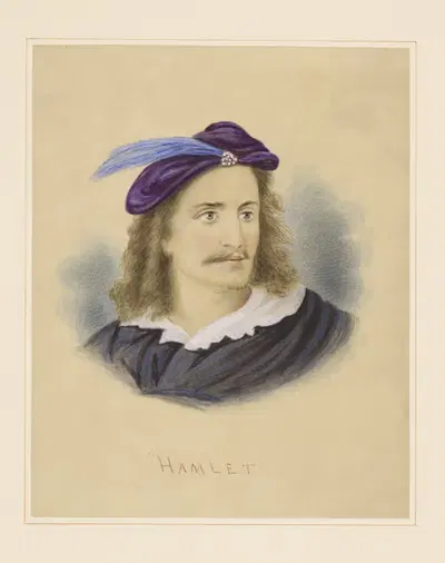 H. Beerbohm Tree as Hamlet by Augustus Toedteberg — digital art print download