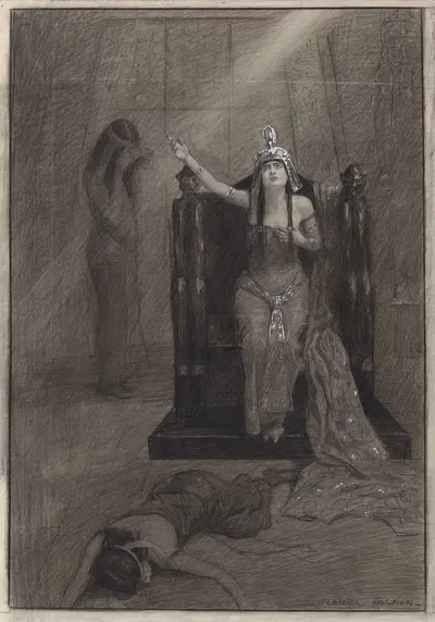 Антоний и Клеопатра в Его Величестве – смерть Клеопатры by Балиол Салмон, 1906 — digital art print download