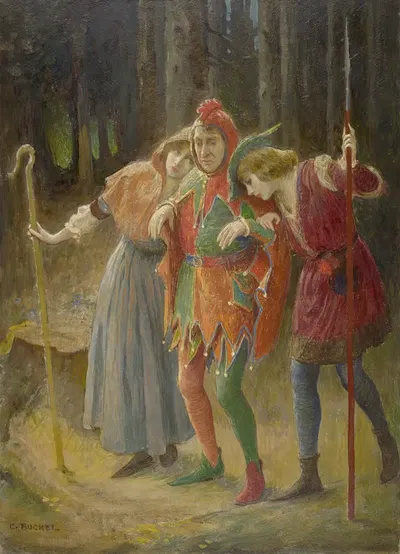 Как вам нравится, II, 4 by Шарль Бюхель, 1900-1920 — digital art print download