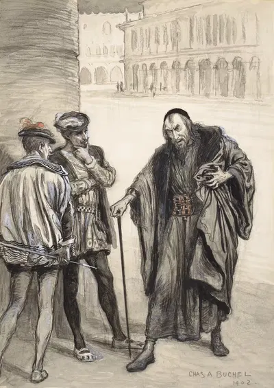 Венецианский купец, III by Шарль Бюхель, 1902 — digital art print download
