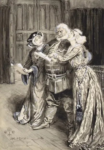 Веселые жены Виндзора by Шарль Бюхель, 1902 — digital art print download