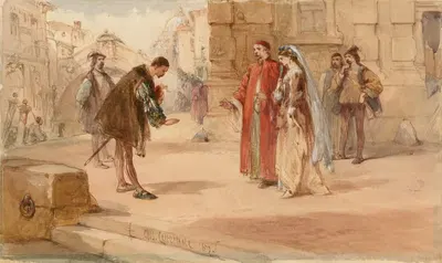 Венецианский купец, V, 1. by Чарльз Каттермол, 1867 — digital art print download