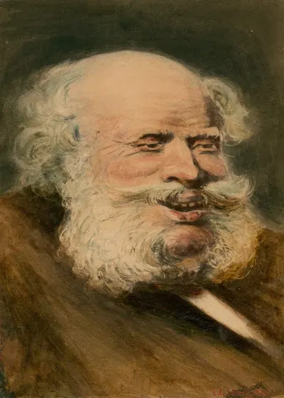 Сэр Джон Фальстаф, из короля Генриха IV, ч.1 by Эдвард Гудвин Льюис, 1863 — digital art print download