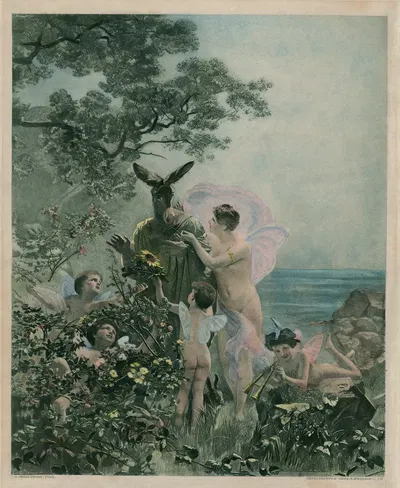 Сон в летнюю ночь [акт IV, сц. 1] by Эдуард Шарлемон — digital art print download
