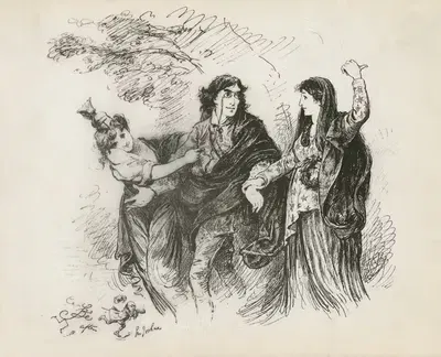Генри Ирвинг между Англией и Америкой by Фредерик Барнард, 1883 — digital art print download