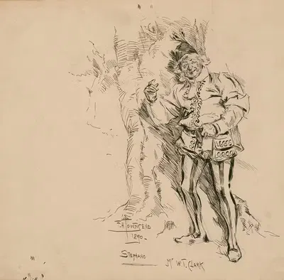 Буря, мистер У.Т. Кларк в роли Стефано by Фредерик Генри Таунсенд, 1890 — digital art print download