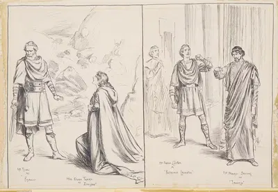 Сцены из 'Цимбелина' в Лицее by Фредерик Пеграм, 1896 — digital art print download