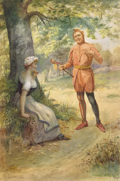 Как вам нравится, Тачстоун и Одри by Джордж Гудвин Килберн, 1899 — digital art print download