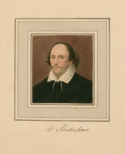Portrait of Shakespeare by George Perfect Harding — digital art print download