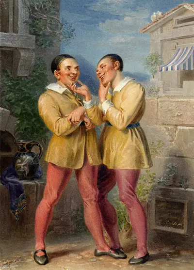 Комедия ошибок; два Дромио by Генри Джеймс Рихтер, 1829 — digital art print download