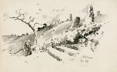 Поля в Довере [Король Лир] by Херберт Рейлтон, 1892 — digital art print download