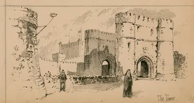 Король Ричард III, Башня, исполнено в театре Глобус, 23 марта 1889 by Херберт Рейлтон, 1889 — digital art print download