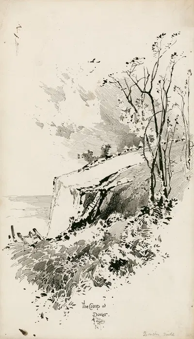 Лагерь в Довере [Король Лир] by Херберт Рейлтон, 1892 — digital art print download