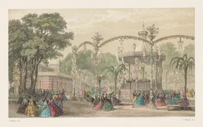 Бал Мабиль by Имп. Лемерсье и Ко, 1860 — digital art print download